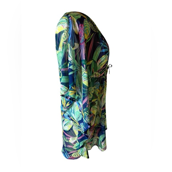 Blu Rod Beattie Tropical Floral Print Women's Swimsuit Cover-Up- Caftan-Size S - Picture 6 of 6